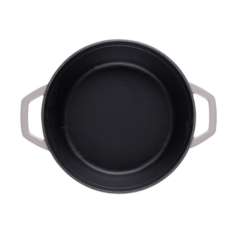 Cast iron deep pot Hosse, Ivory, Ф24 | Cast iron pot |  |