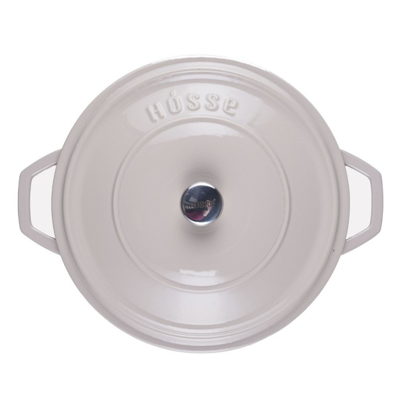 Cast iron shallow pot Hosse, Ivory, Ф28 | Cast iron pot |  |