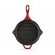 Enameled cast iron grill pan Hosse, Rubin, Ф28cm | Cast iron grill pan | Cast iron pan |