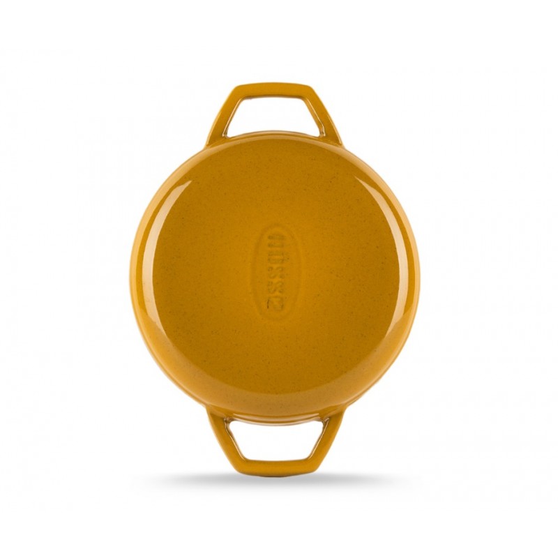 Enameled cast iron pan with two handles Hosse, Dijon, Ф19cm | Flat cast iron pan | Cast iron pan |