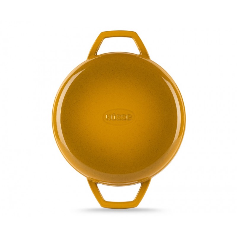 Enameled cast iron pan with two handles Hosse, Dijon, Ф22cm | Flat cast iron pan | Cast iron pan |