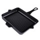 Enameled cast iron pan Hosse, Black Onyx, 26x32cm | Flat cast iron pan | Cast iron pan |