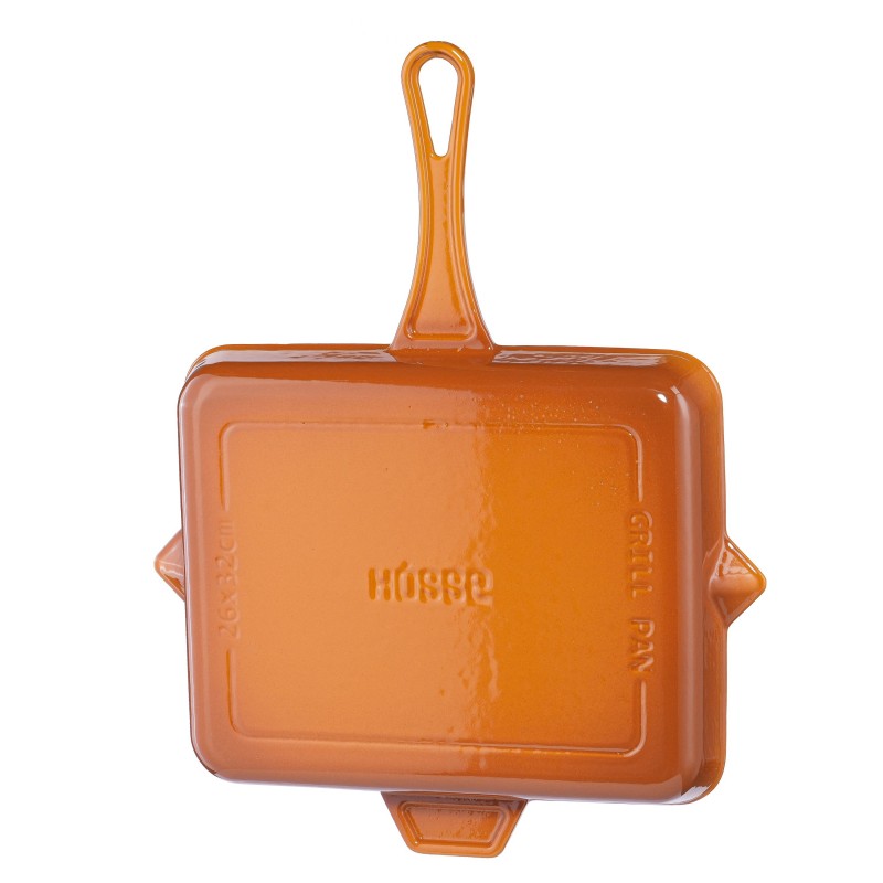 Enameled cast iron pan Hosse, Dijon, 26x32cm | Flat cast iron pan | Cast iron pan |