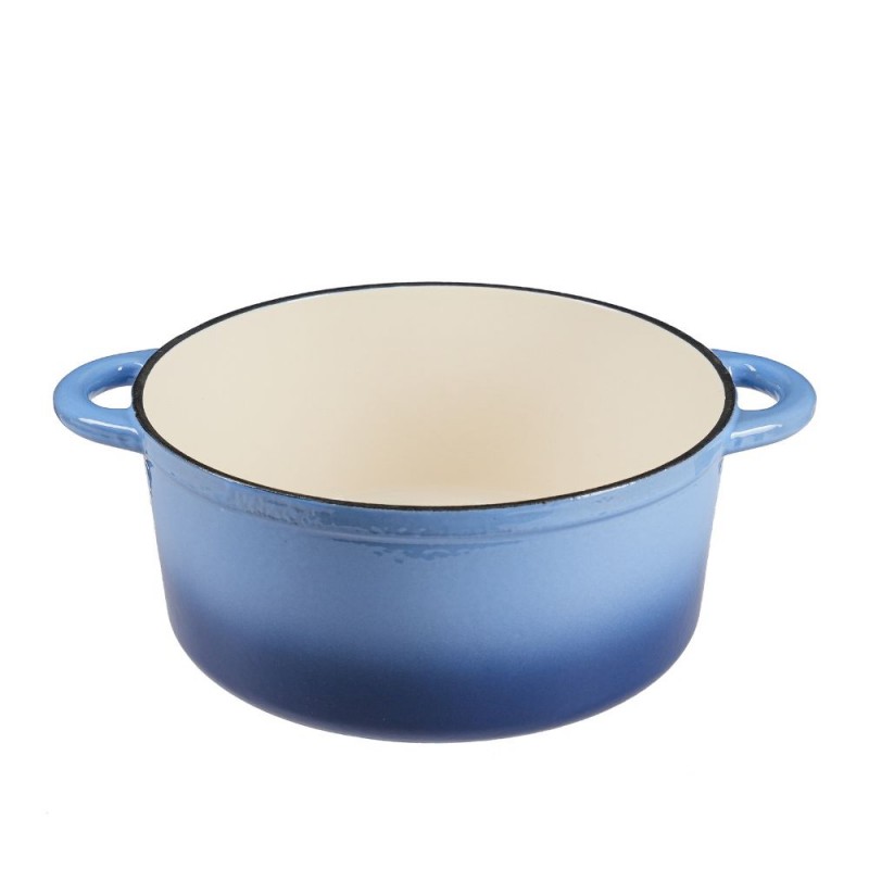 Enameled cast iron pot, Blue, Ф22 | Cast iron pot |  |