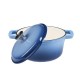 Enameled cast iron pot, Blue, Ф24 | Cast iron pot |  |