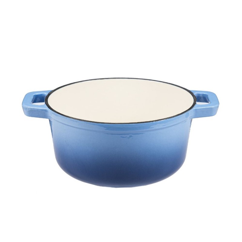 Enameled cast iron pot, Blue, Ф24 | Cast iron pot |  |