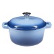 Enameled cast iron pot, Blue, Ф24 | Cast iron pot |  |