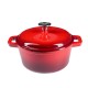 Enameled cast iron pot, Red, Ф24 | Cast iron pot |  |